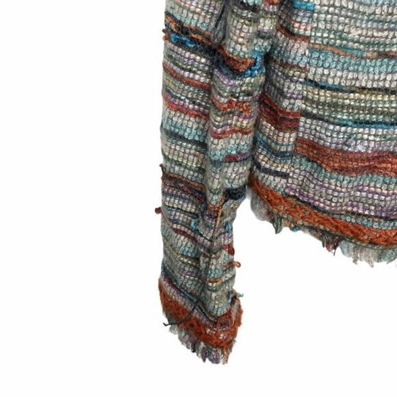 Tory Burch Abageil Yarn Knit Textured Tweed Jacket Size 4 - Picture 11 of 14